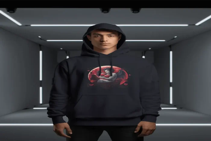 Horror themed Angelic men hoodie - Image 1
