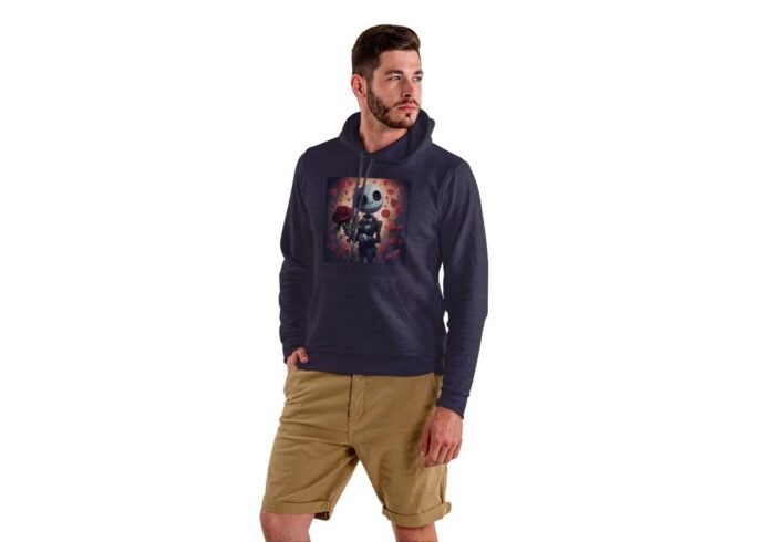 Valentine’s Day themed men hoodie - Image 1