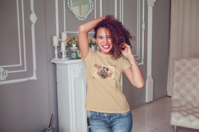 Valentine’s day , romantic retro style T shirt - Image 1