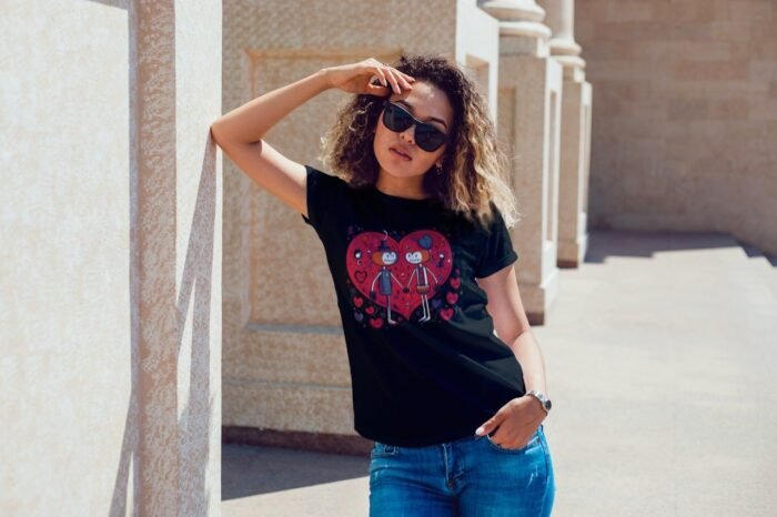 “Valentine’s Day”, the love of machines T shirt - Image 1