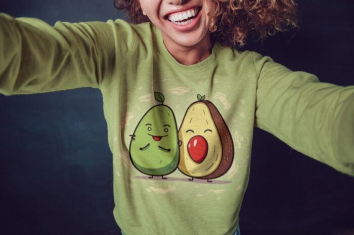 Valentine’s Day Avacado themed sweatshirt - Image 1